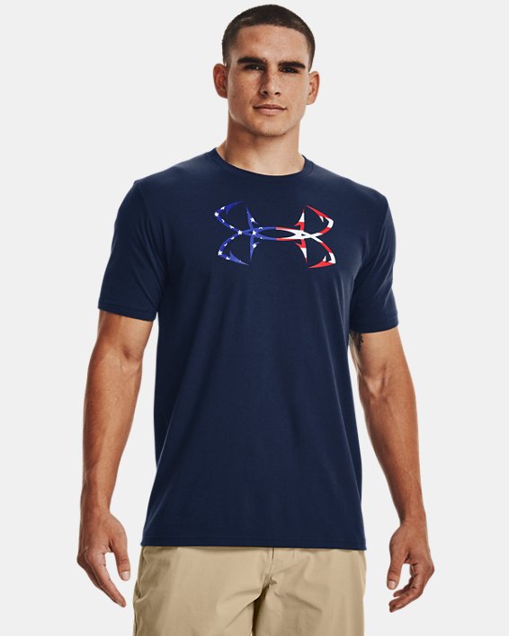 Men's UA Freedom Hook T-Shirt, Navy, pdpMainDesktop image number 0